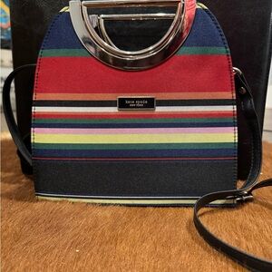 Vintage Kate Spade Striped Multicolor Handbag